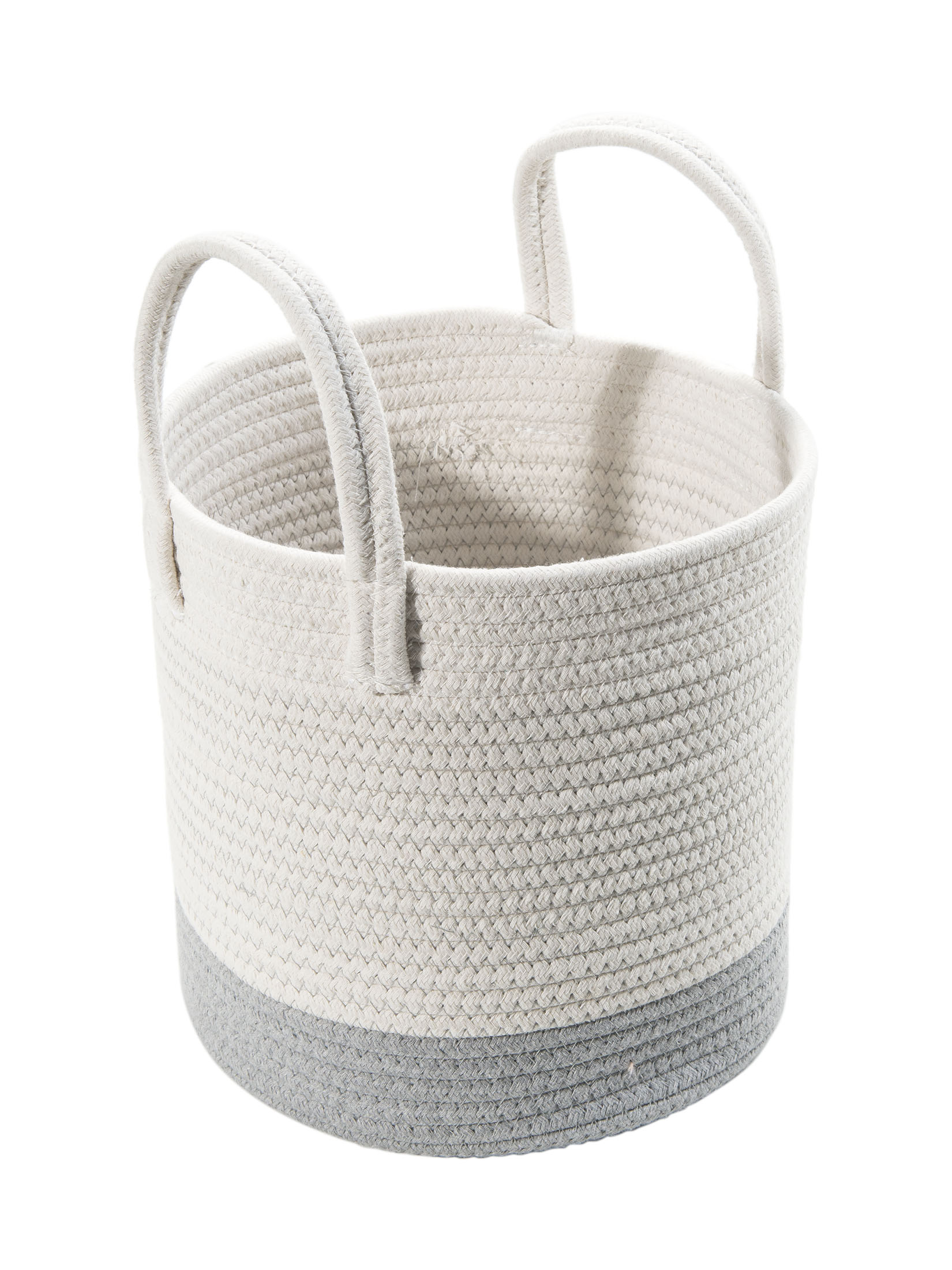Mjonda Korb, Weiss/Beige/Grau