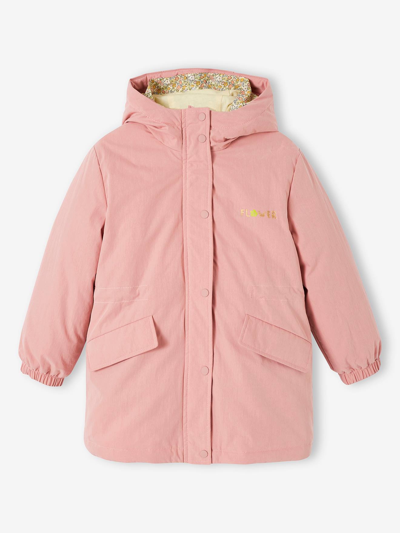 Vertbaudet Mädchen 3-in-1-Jacke mit Recycling-Polyester - rosa