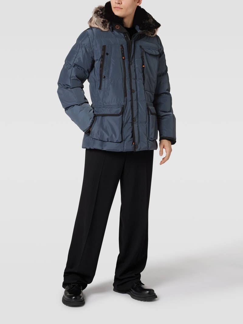 Funktionsjacke mit abnehmbarer Kapuze Modell 'MARVELLOUS' in blau