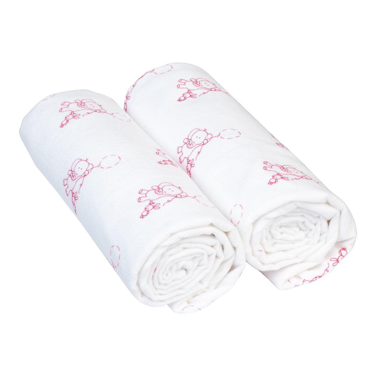 2er-Pack Moltontücher 80x80 cm