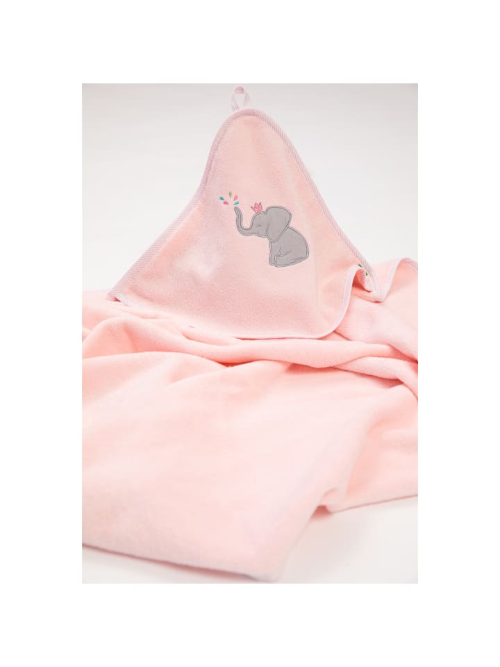Smithy Smithy Kapuzentücher Pastellflausch Elefant rosa in rosa günstig kaufen 100 x 100 cm