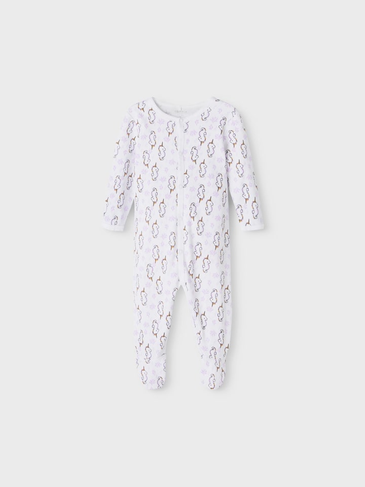 name it Baby Schlafanzug Einhorn für Mädchen mit Druckknopf in Lila günstig kaufen