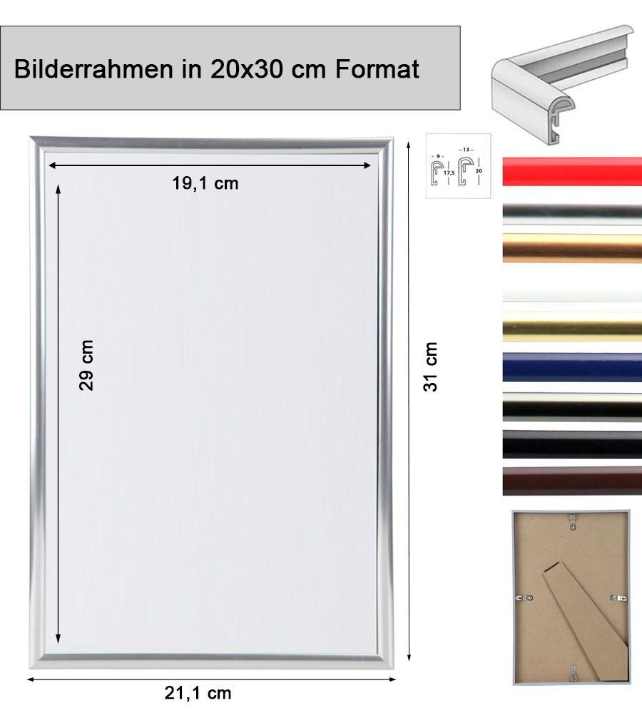 IDEAL TREND Bilderrahmen New Lifestyle Set Bilderrahmen Wanddeko Collage Poster Rahmen 2er 3er