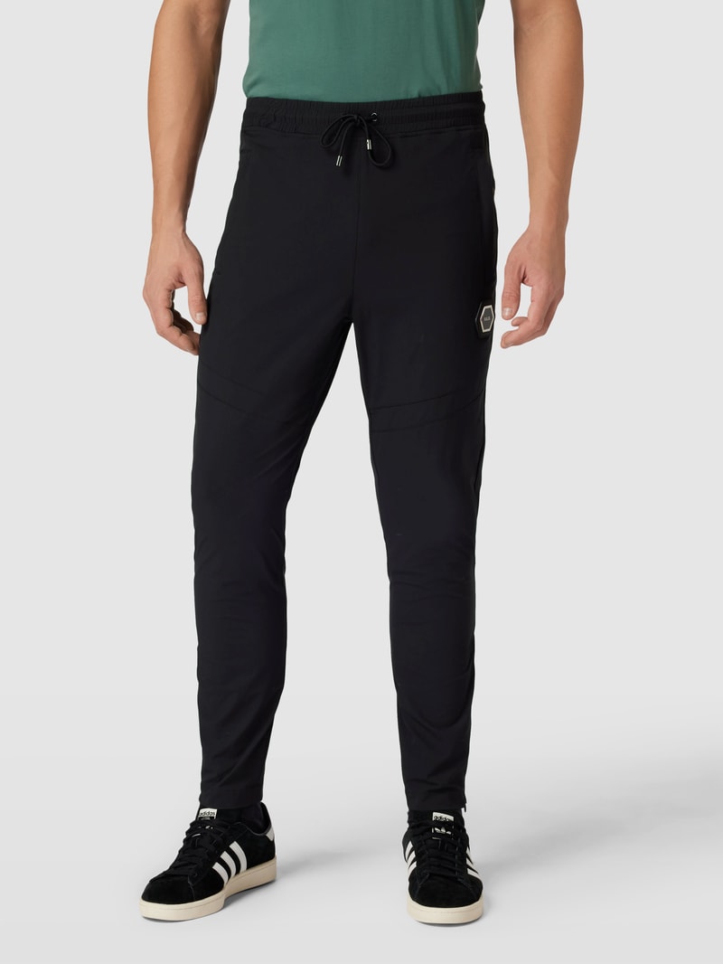 Sweatpants in unifarbenem Design Modell 'Luois' in schwarz