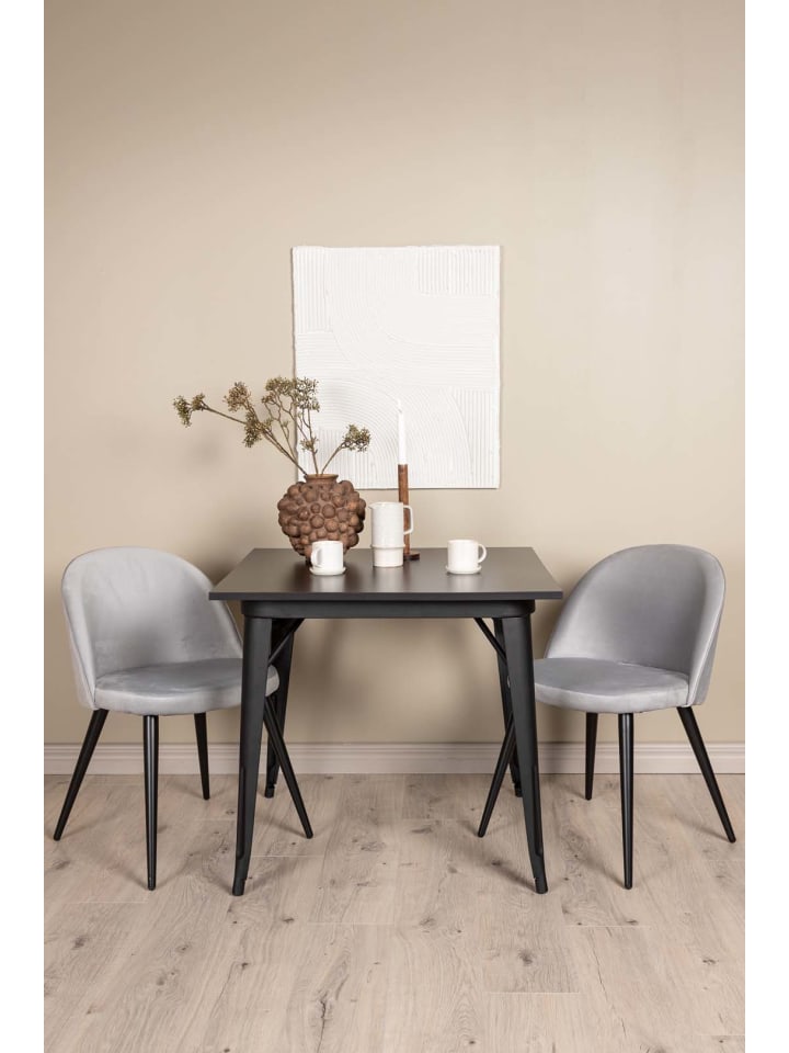 ebuy24 Essgruppe Tempe 15 ( 3-teilig) Schwarz 80 x 80 cm günstig kaufen onesize