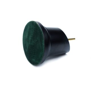 Runder Holzsockel für Büsten 5x5 cm Schwarz