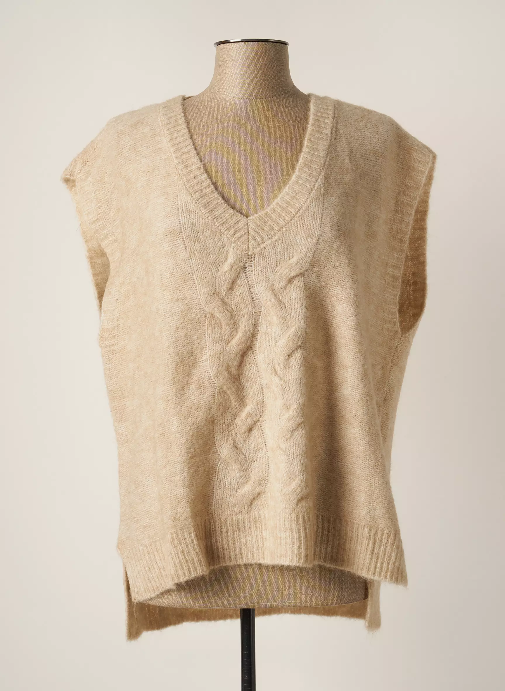 Yaya Pulls Femme couleur beige