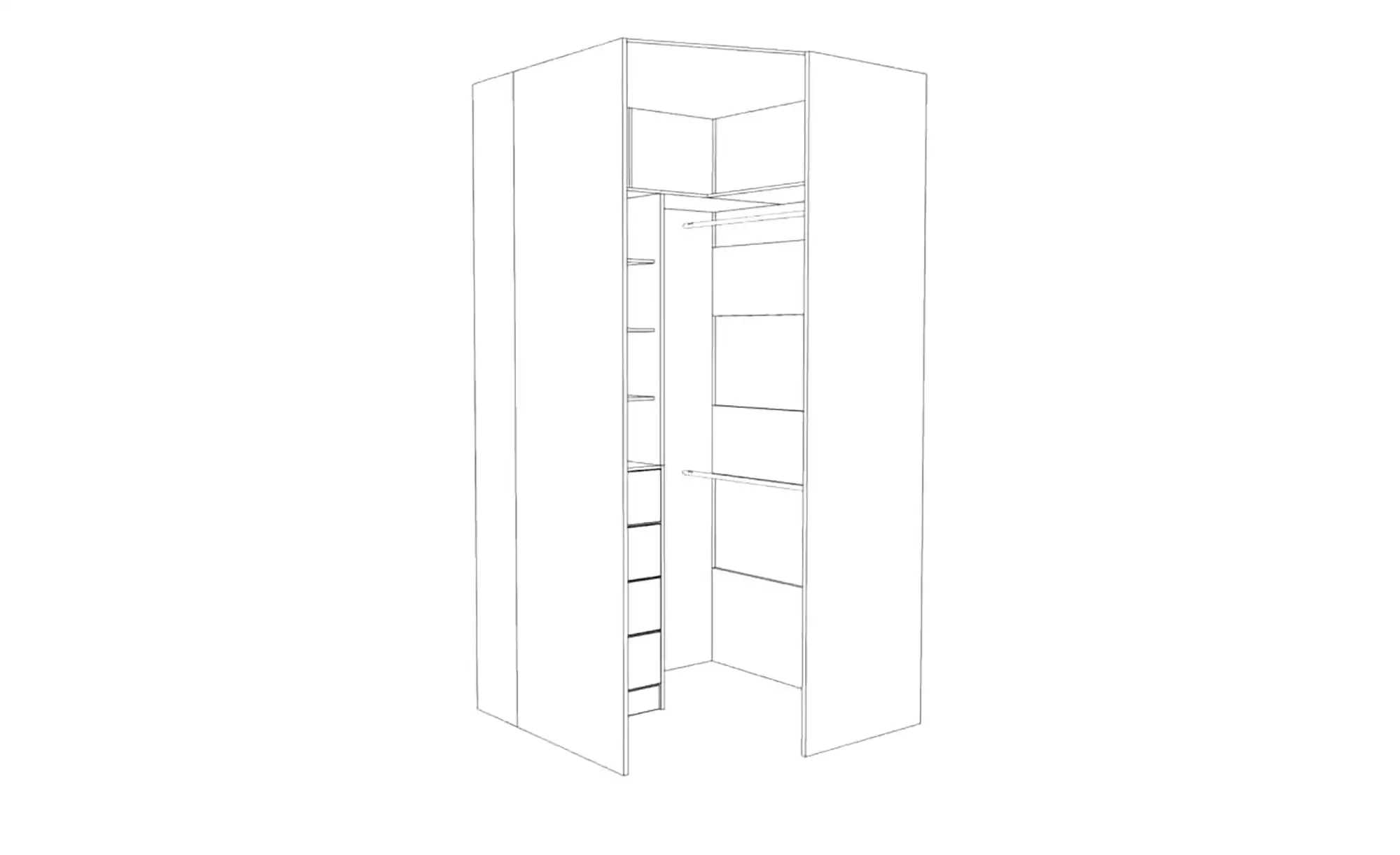 Garderobenschrank White Oak