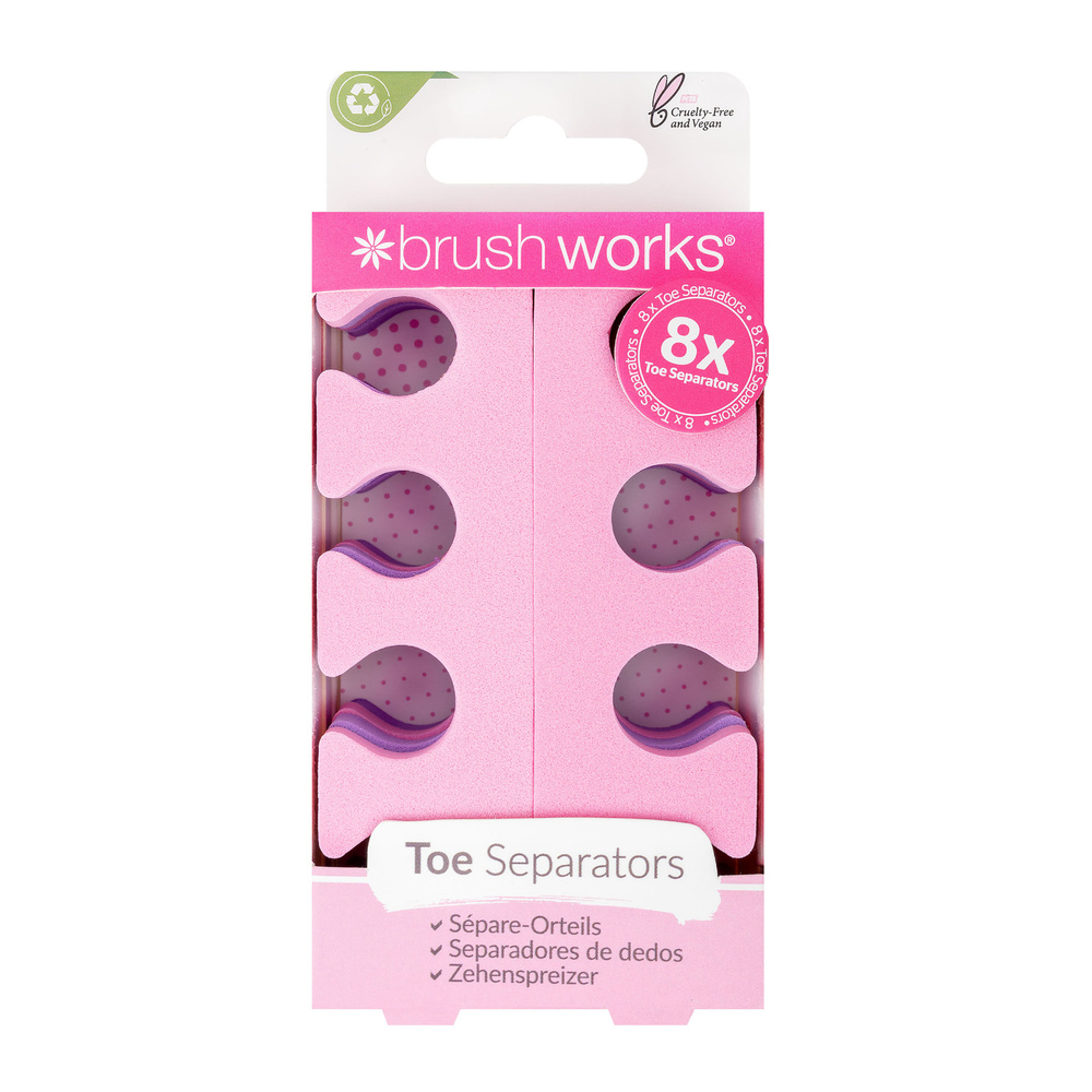 Brushworks Set de séparateurs d'orteils Séparateur d'orteils