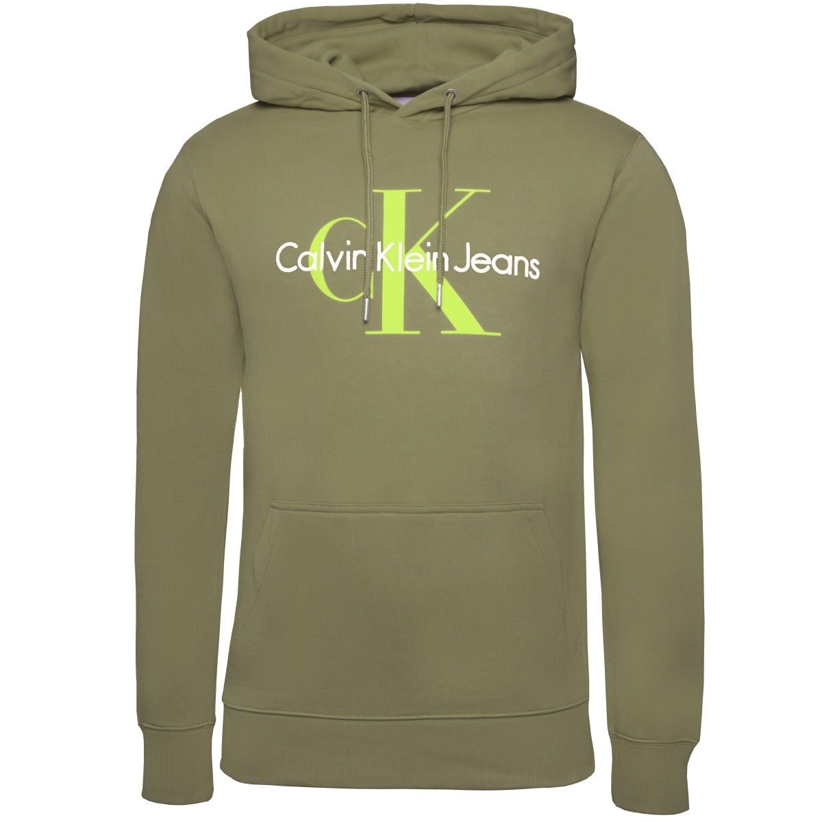 Calvin Klein Jeans Seasonal Monogram Regular Kapuzenpullover gruen
