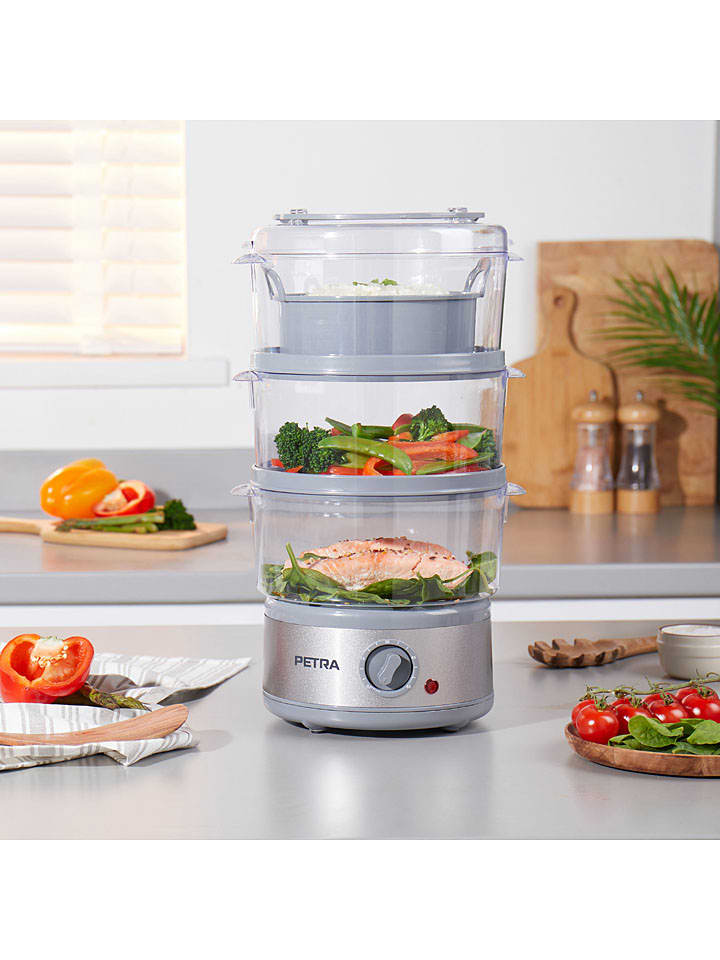 Petra Elektro-Dampfgarer in Transparent/ Grau günstig kaufen onesize