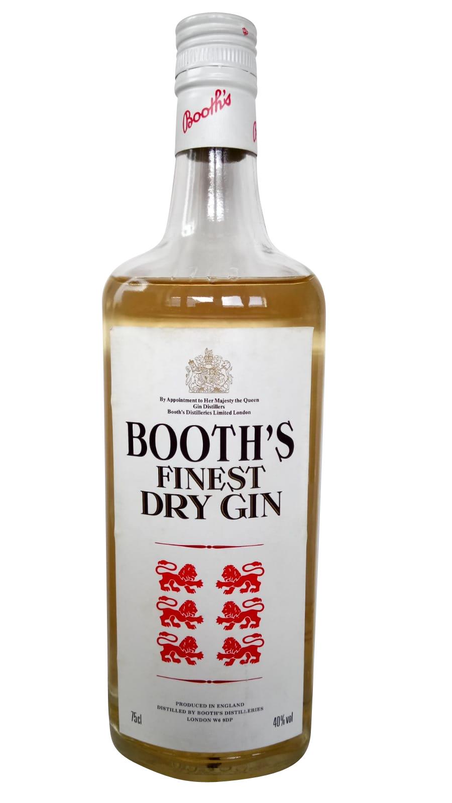 BOOTH´S Finest Dry Gin - 1980er
