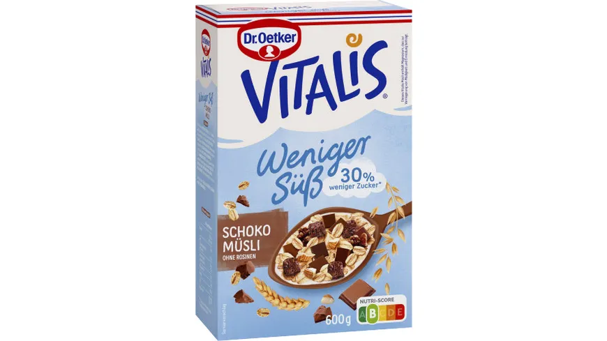 Dr.Oetker Vitalis Schoko Müsli weniger süß 600 g