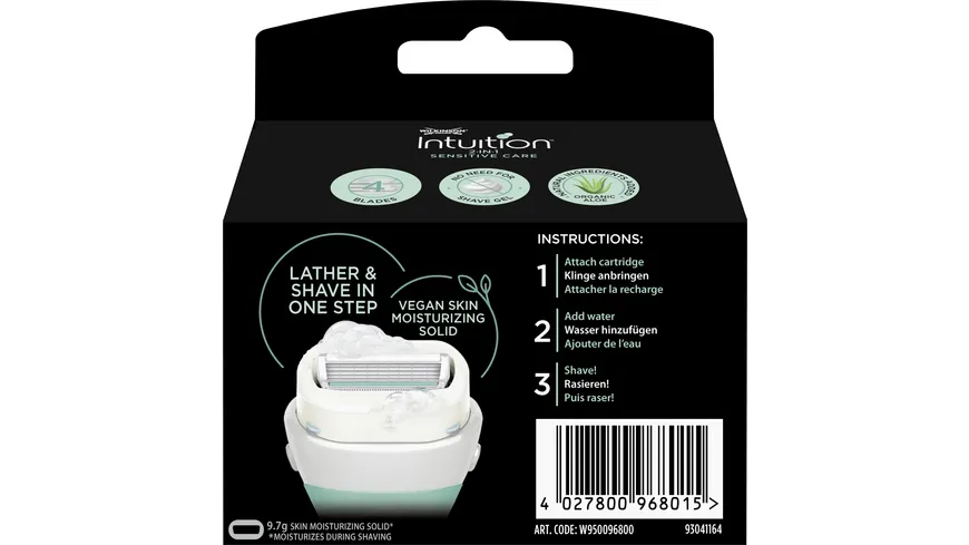 WILKINSON SWORD Intuition 2in1 Sensitive Care Klingen