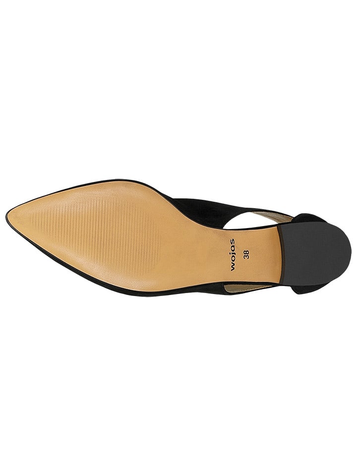 Wojas Leder-Ballerinas in Schwarz günstig kaufen