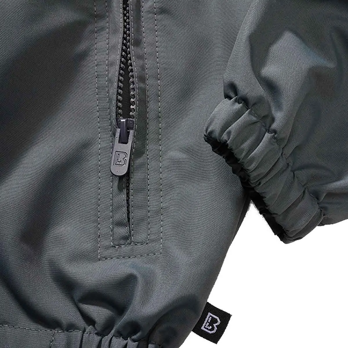 Kinder Sommer Windbreaker Frontzip anthrazit