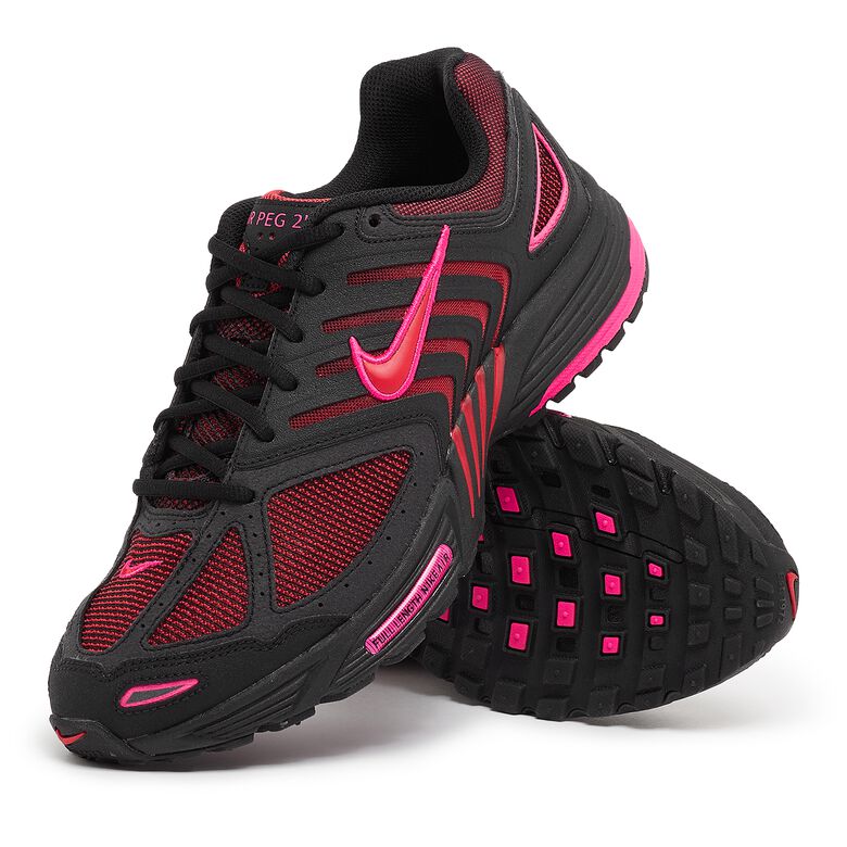 NIKE Wmns Air Pegasus 2K5 black/fire red-fierce pink