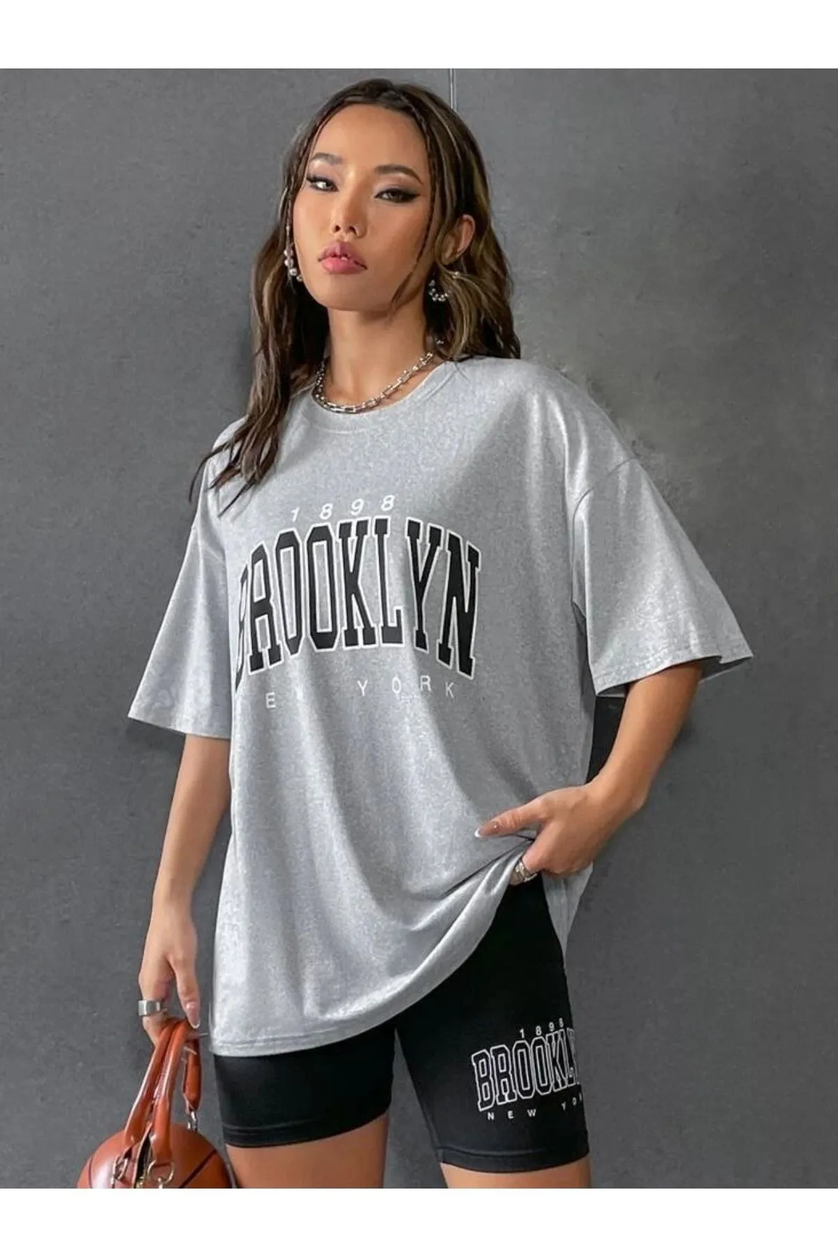 Know  Graues Oversize-Strumpfhosen-Set „Brooklyn“ für Damen