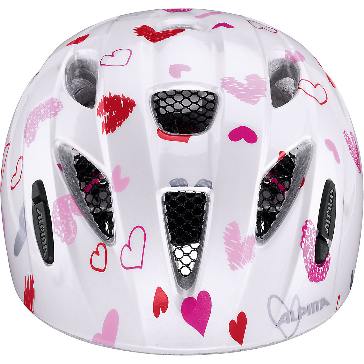 Fahrradhelm Ximo white hearts