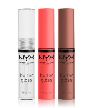 NYX Professional Makeup Geschenk-Set Butter Gloss Trio Lippen Make-up Set-1 Stk