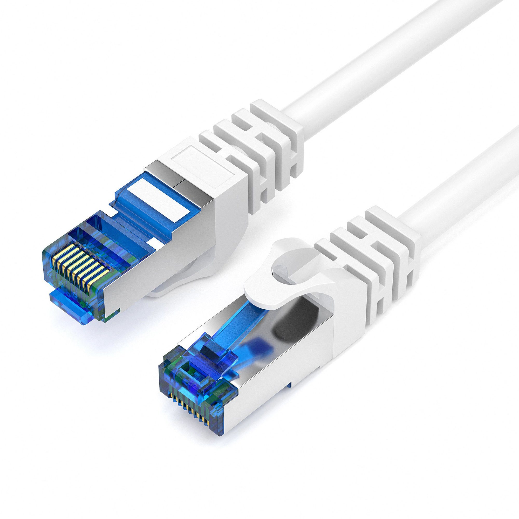 JAMEGA CAT 7 Patchkabel Ethernet RJ45 Netzwerkkabel Rohkabel LAN Kabel LAN-Kabel, CAT.7, RJ-45 Stecker (Ethernet) (25 cm)