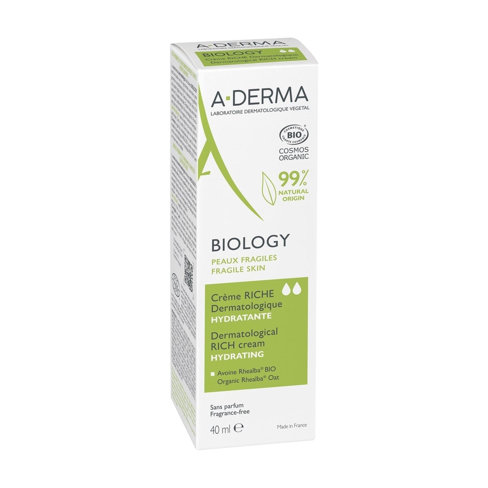 A-Derma Biology - Crème riche dermatologique hyd ratante BIO Soin visage