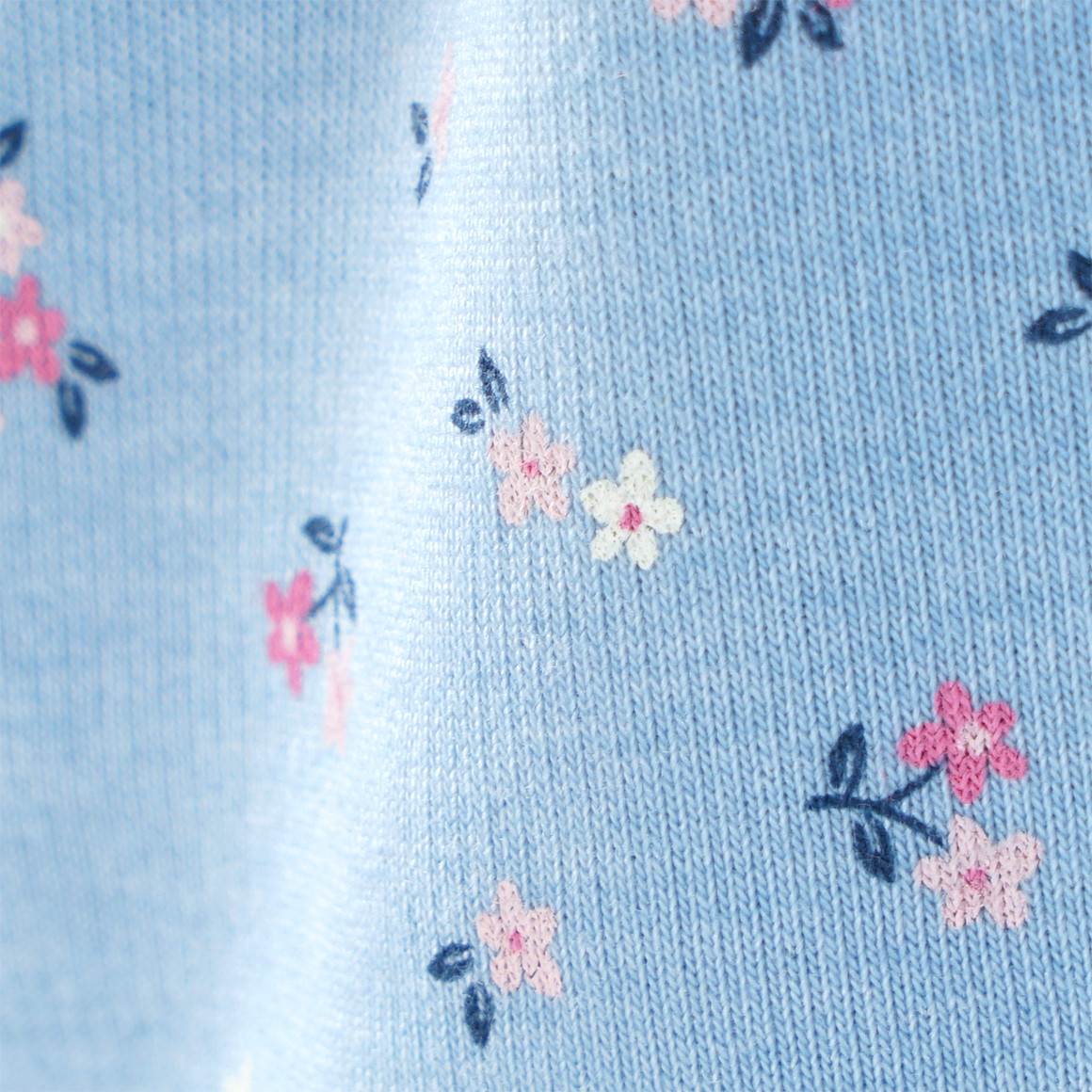 Mädchen Sweatkleid mit Blümchen-Allover