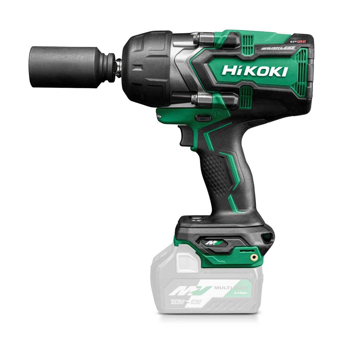 Cheie de impact fără fir HiKOKI WR36DGW4Z Multivolt 1/2