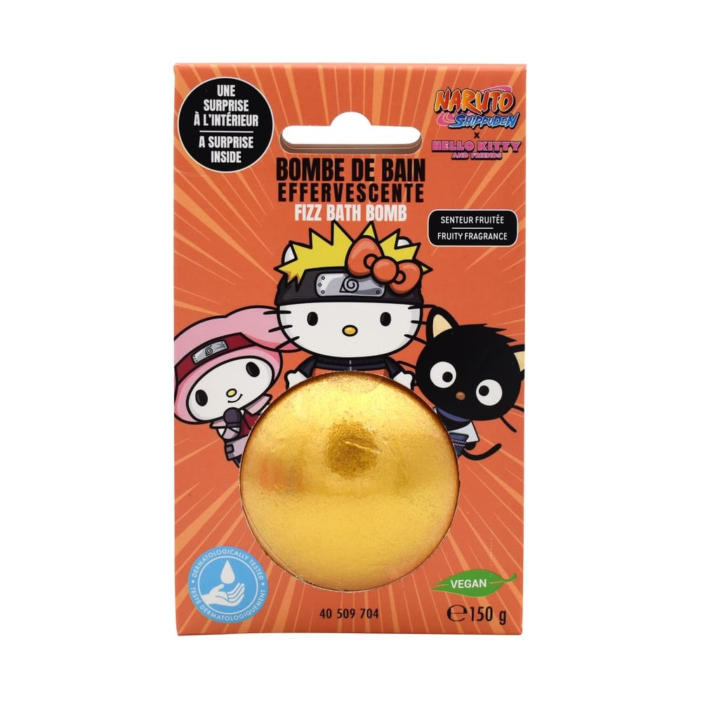 takecare Boule de bain 150g + Medaillon Naruto Senteur Fruitée Bombes de bain