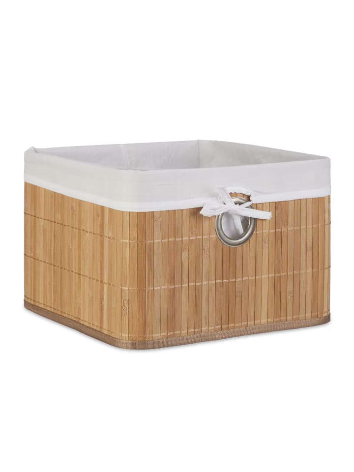 relaxdays Aufbewahrungskorb in Natur- (B)31 x (H)20 x (T)31 cm günstig kaufen onesize