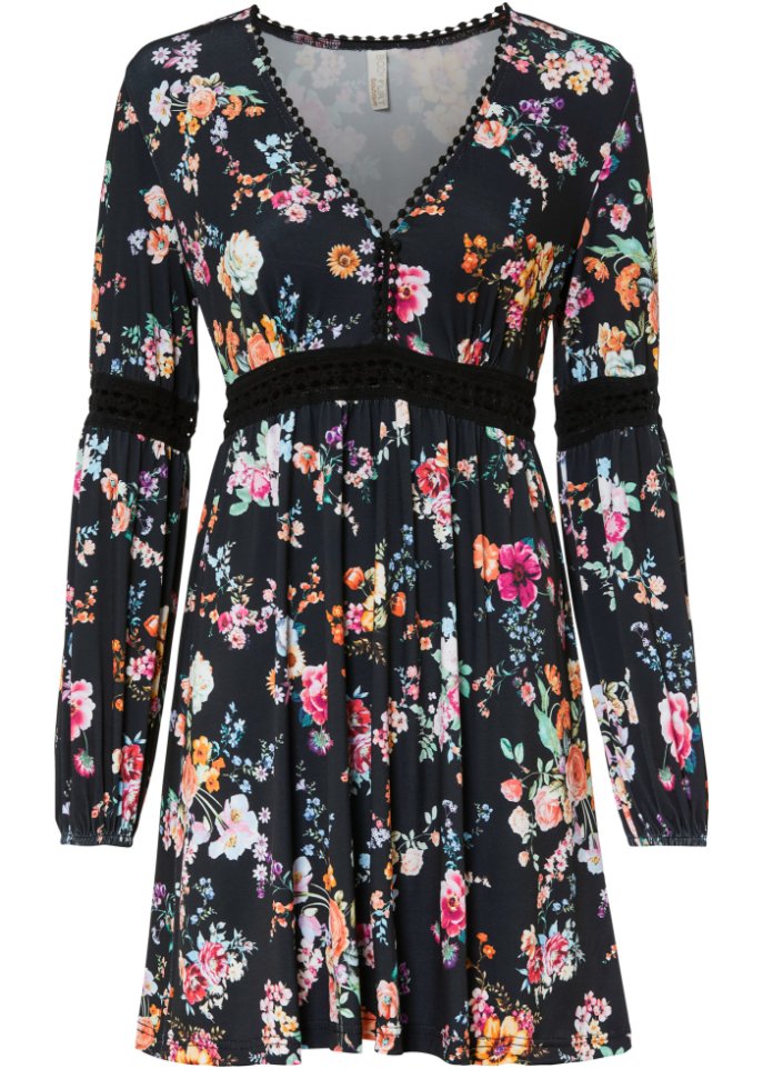 Kleid mit Häkeleinsatz