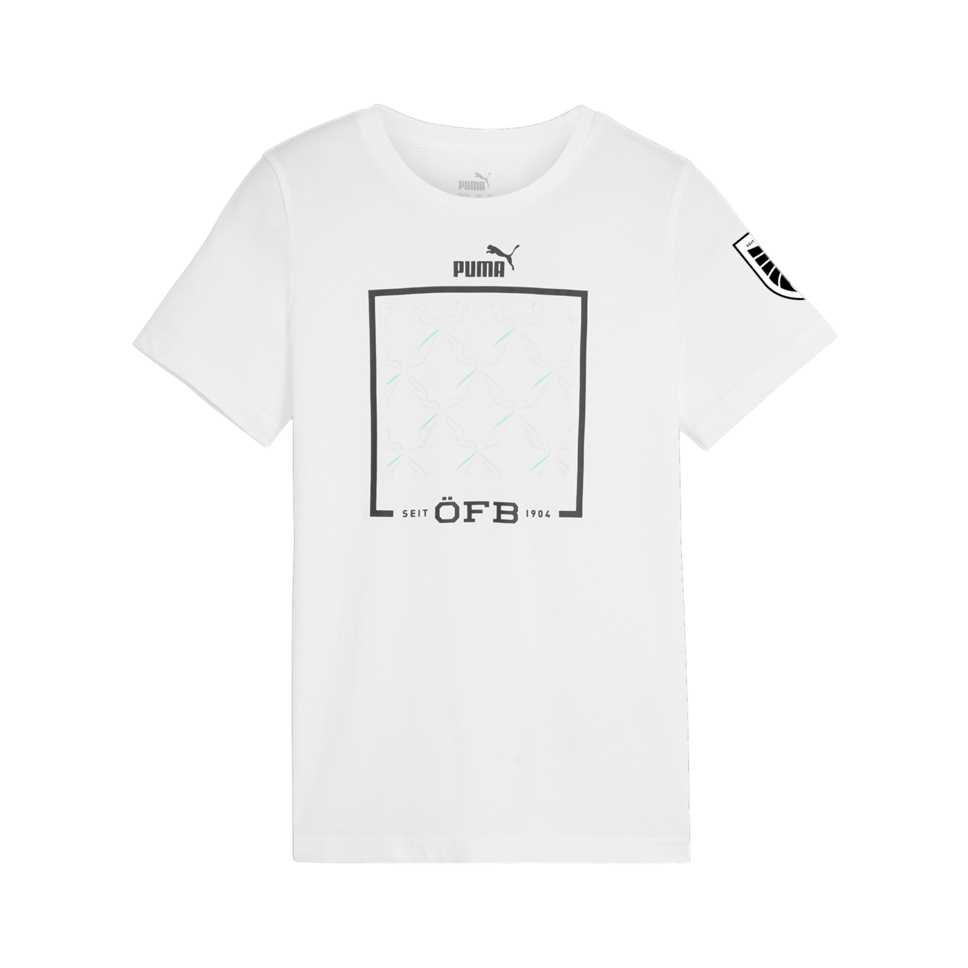 PUMA Österreich Ftbl Icons T-Shirt Kids EM 2024 Weiss F03