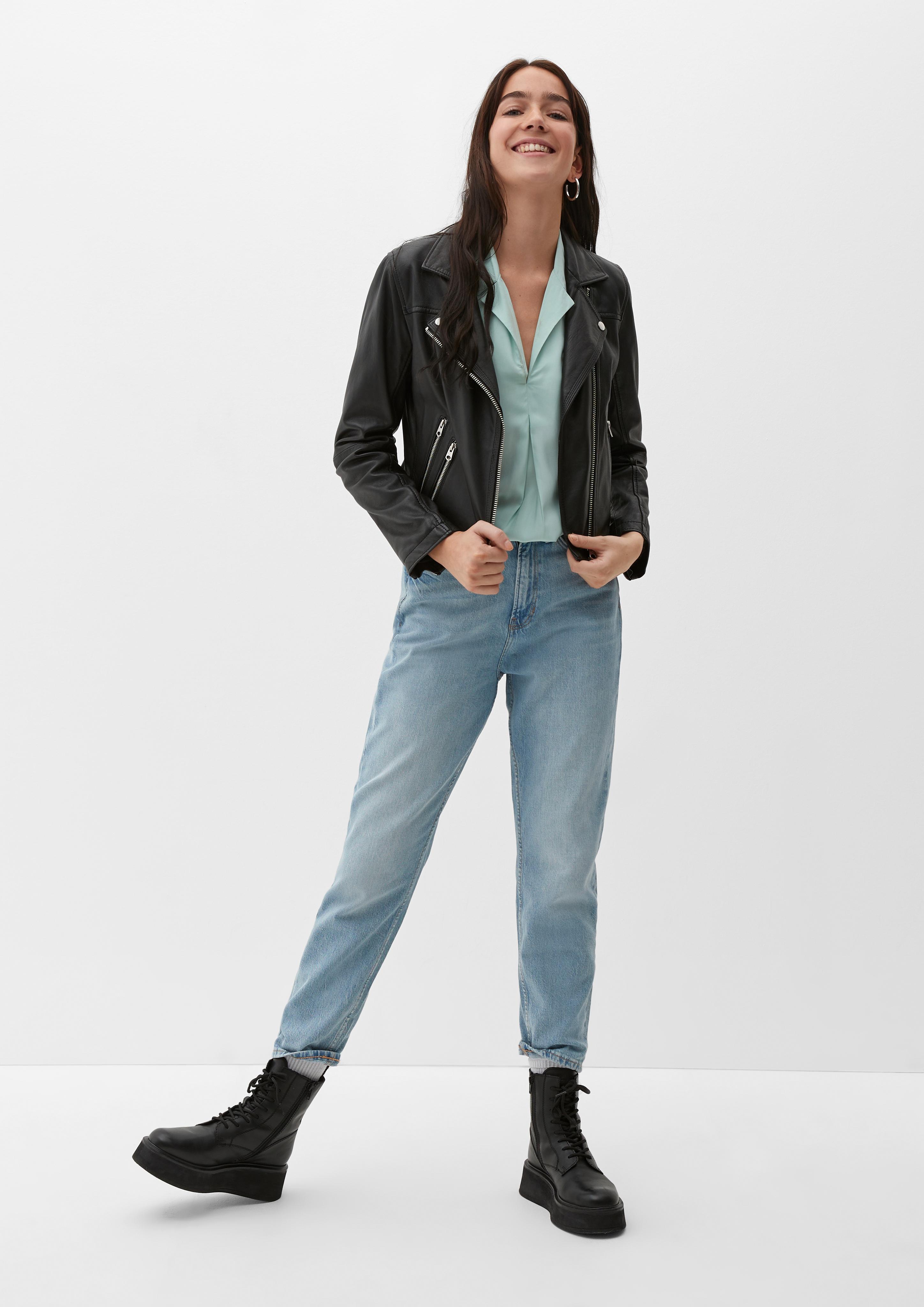 Viskosebluse mit Reverskragen  2124116-6092