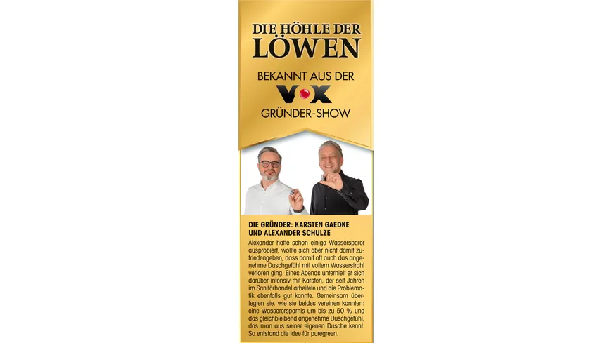 puregreen Wassersparer für die Dusche