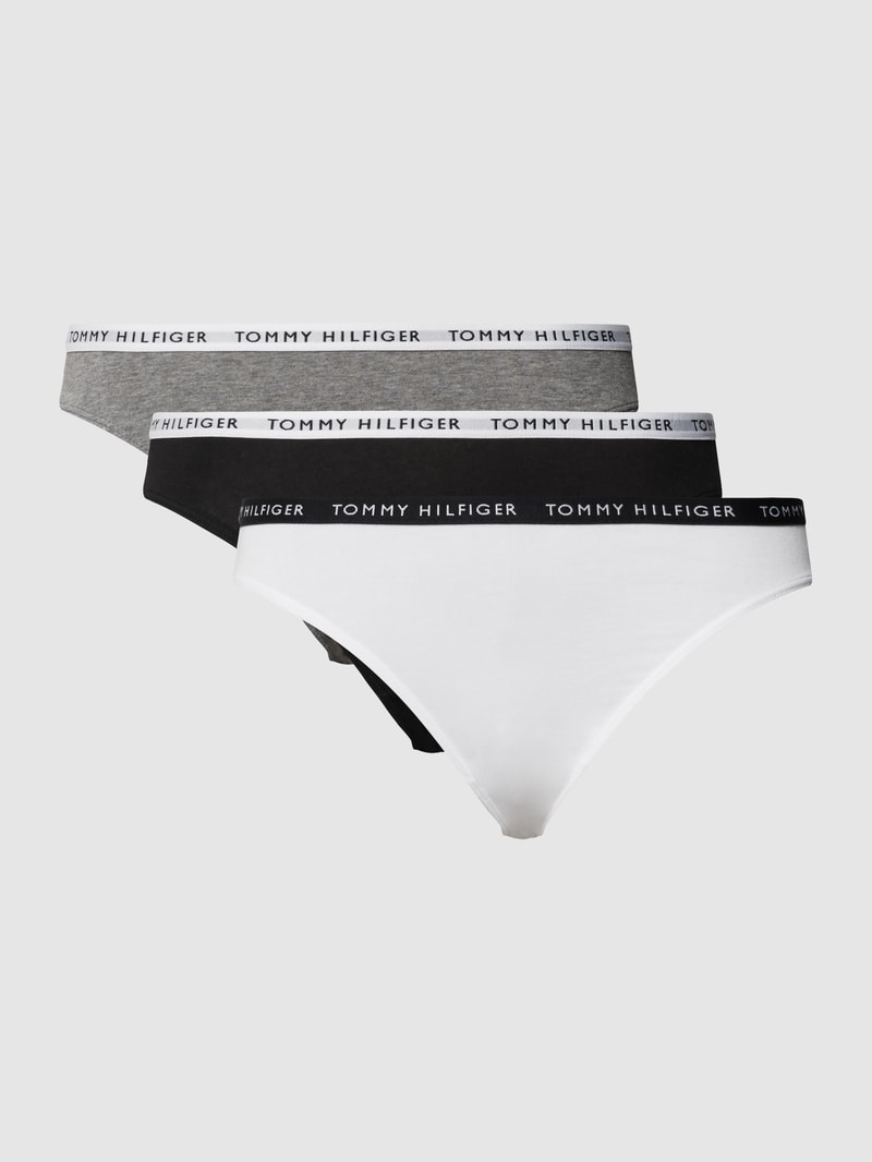 Slip mit Stretch-Anteil im 3er-Pack in weiß