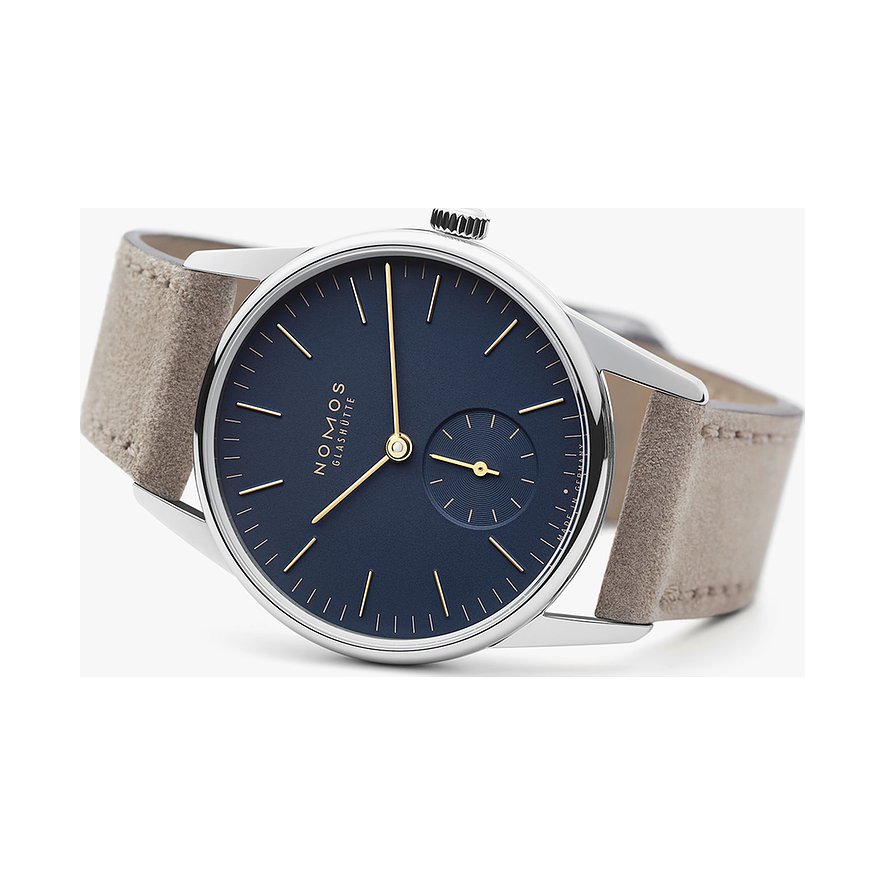 Nomos Glashütte Unisexuhr Orion 33 nachtblau