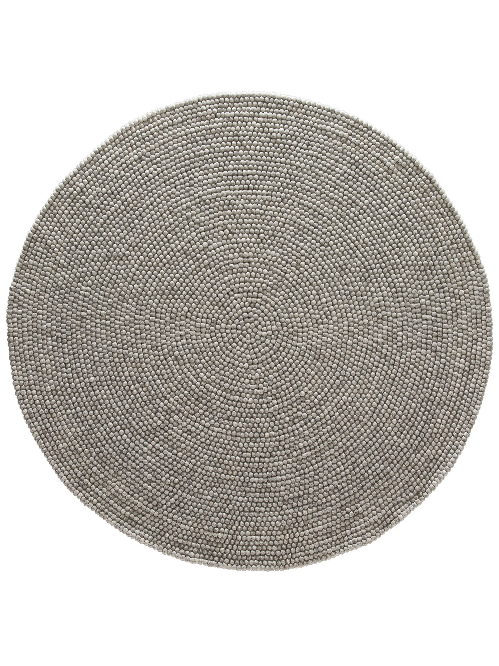 Smedby Filzkugel-Teppich, Stone Grey