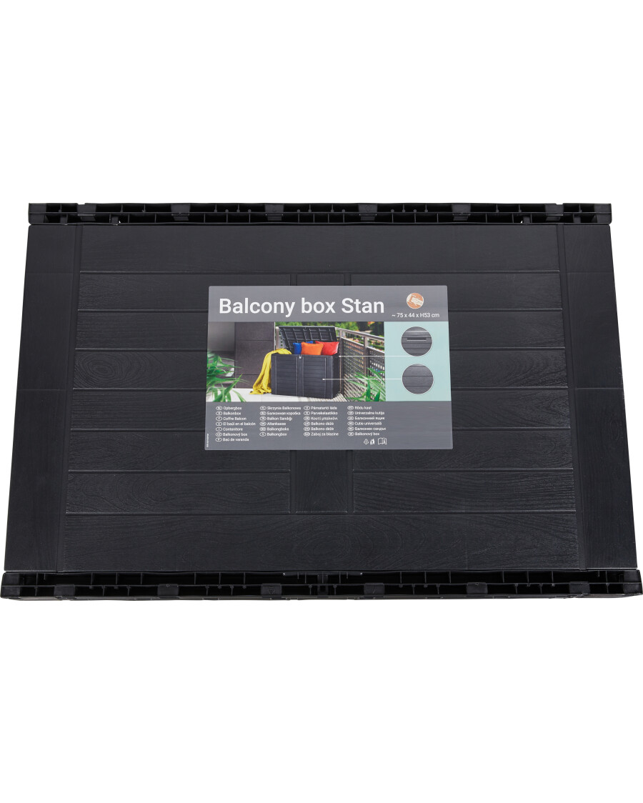 Balkonbox in Anthrazit