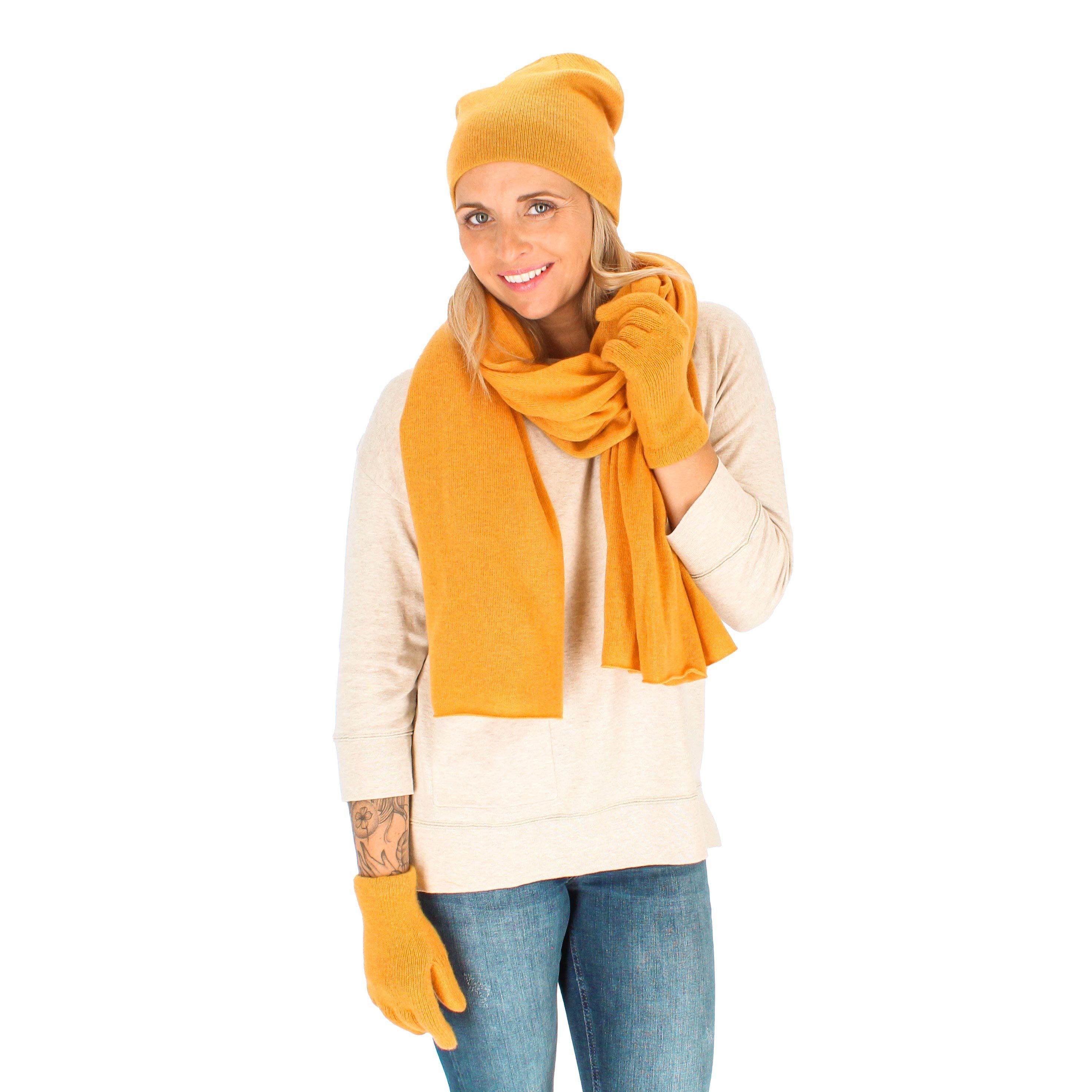 halsüberkopf Accessoires Strickhandschuhe Strickhandschuh aus Wolle mit weichem Kaschmir modischer Strickhandschuh