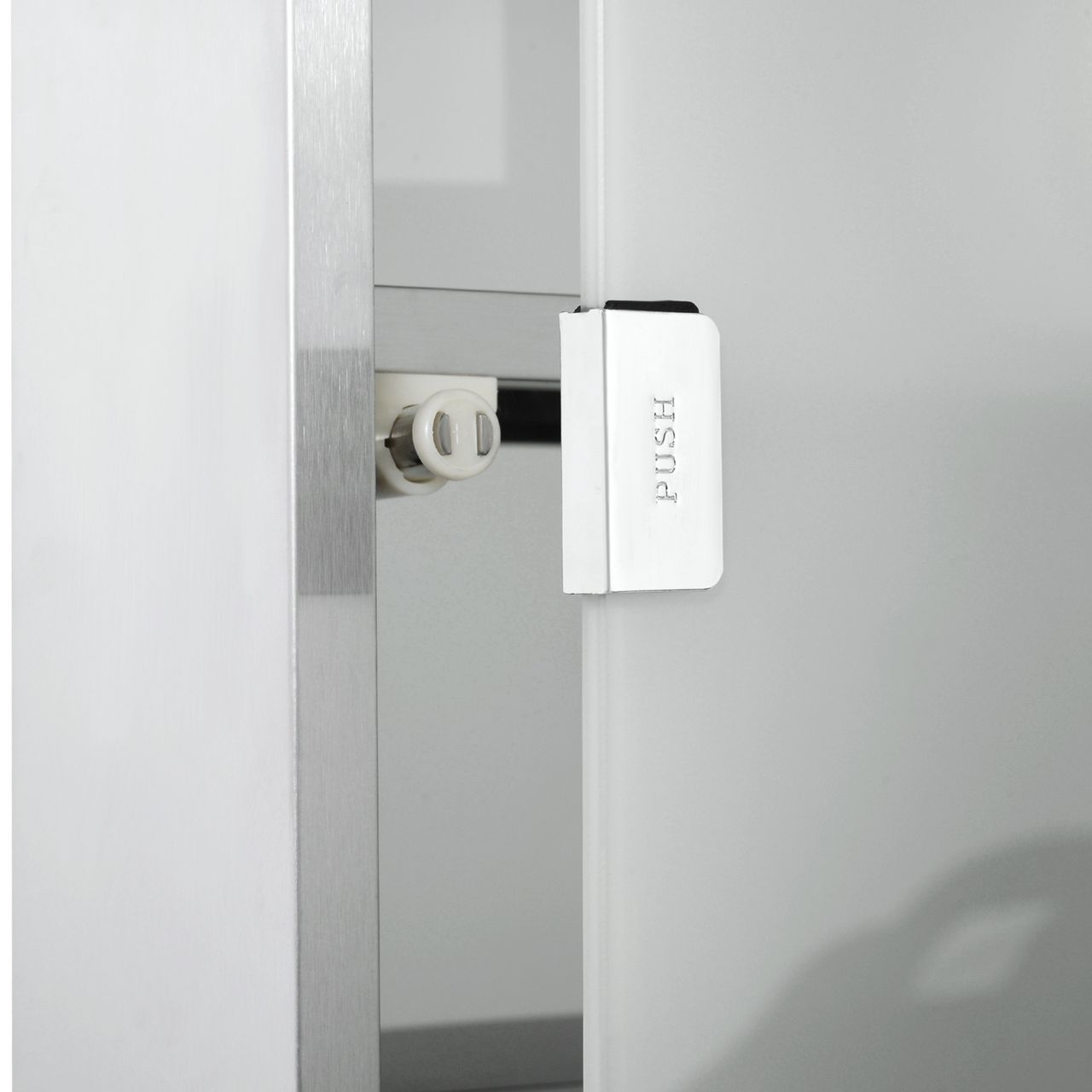 HOMCOM Medizinschrank mit Schloss Edelstahl