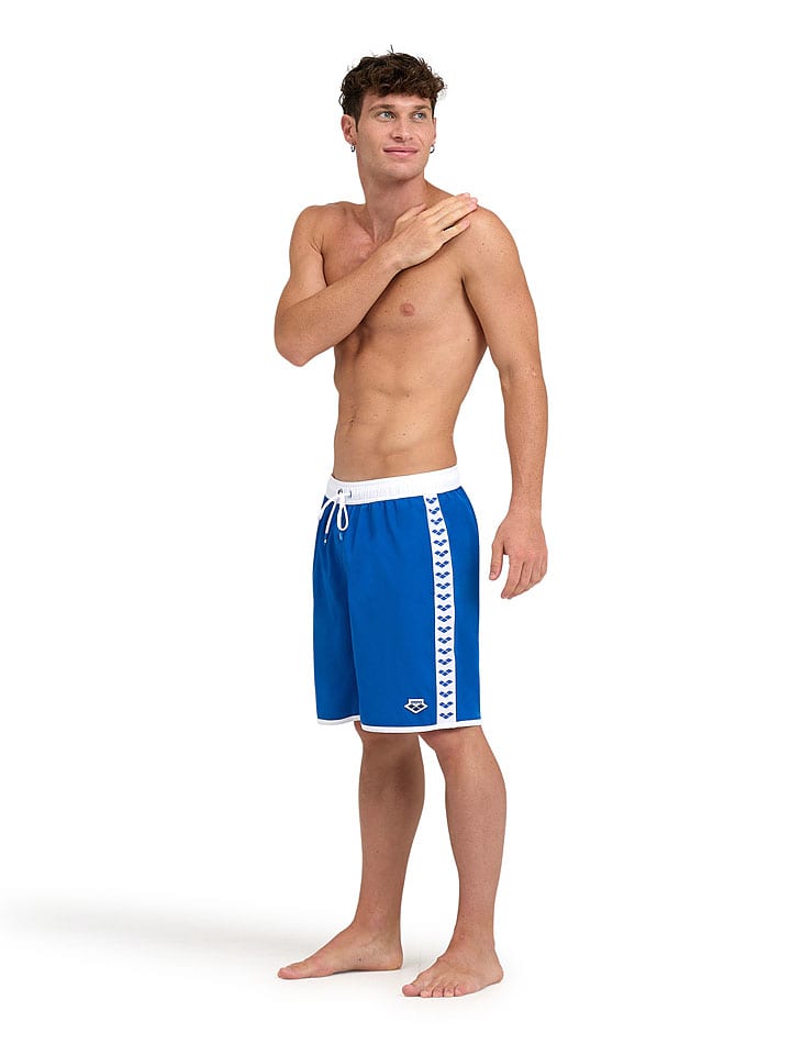 Arena Badeshorts in Blau/ Weiß günstig kaufen