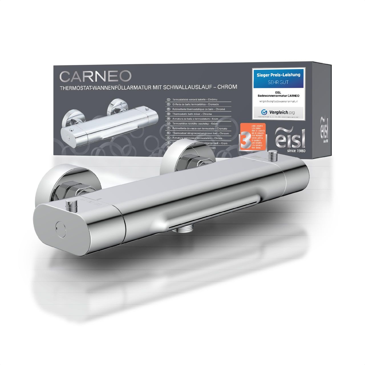 Eisl CARNEO Badewannenarmatur mit Wasserfall