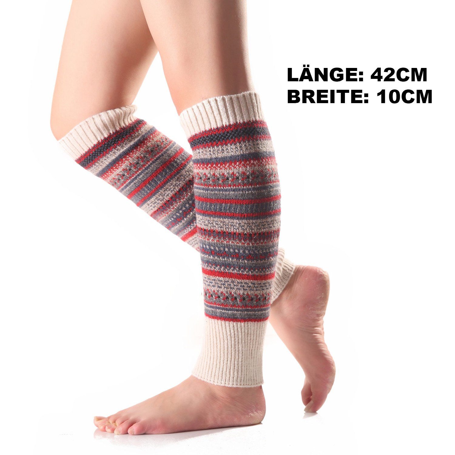 MAGICSHE Beinstulpen Stulpen Damen Lange Beinwärmer Gestrickte Leg Warmers
