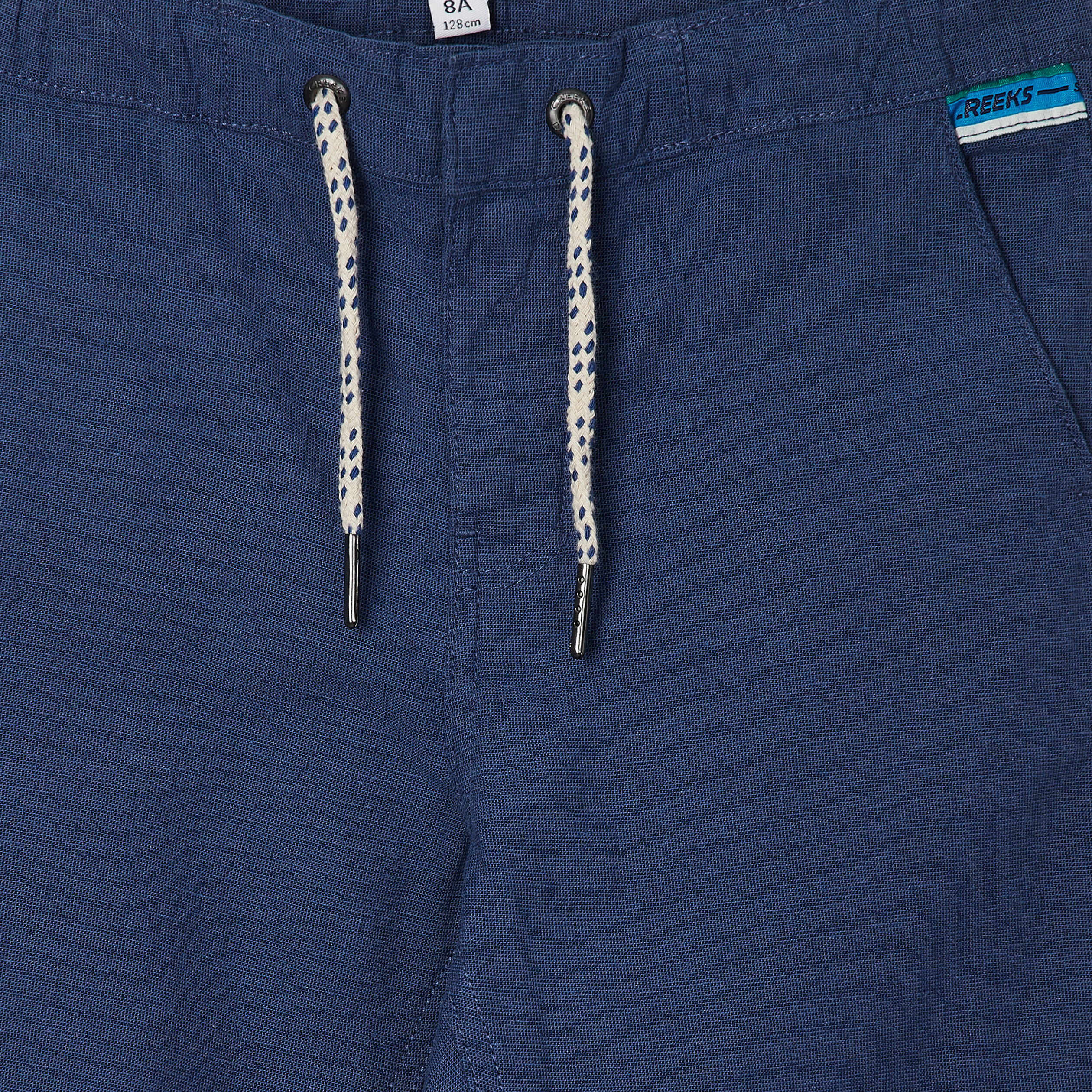 Pantalon regular à coulisse Creeks bleu garçon | La Halle