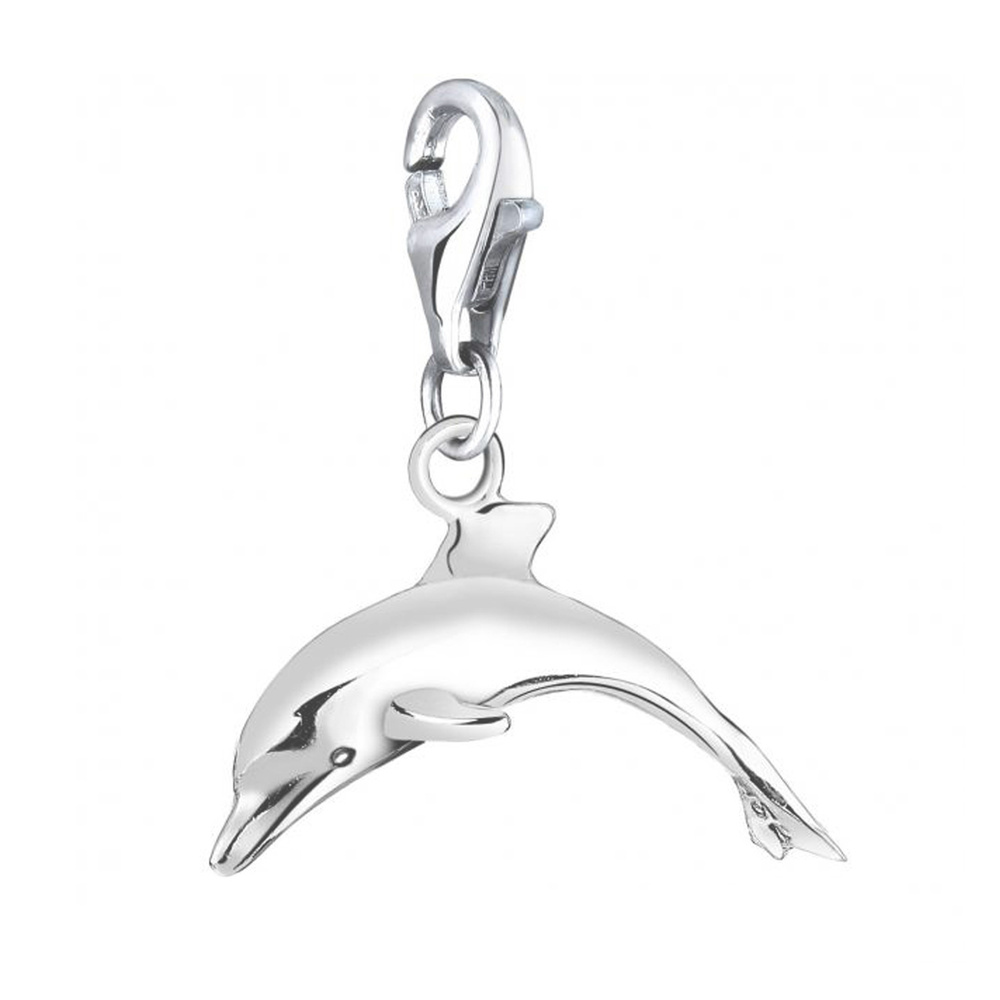 Nenalina Nenalina Amulette Femmes pendentif dauphin maritime en argent sterling 925 Pendentif