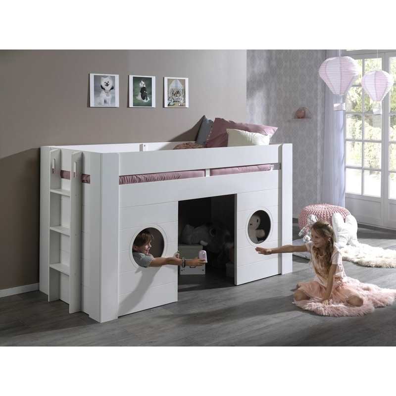 Lit mi-hauteur 90x200cm Freya