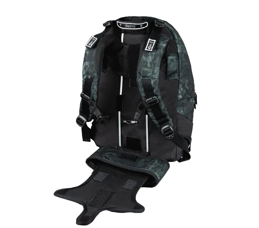 Belmil Premium Backpack & Fanny Pack Ruck﻿sack 2-tlg - Grey Stone