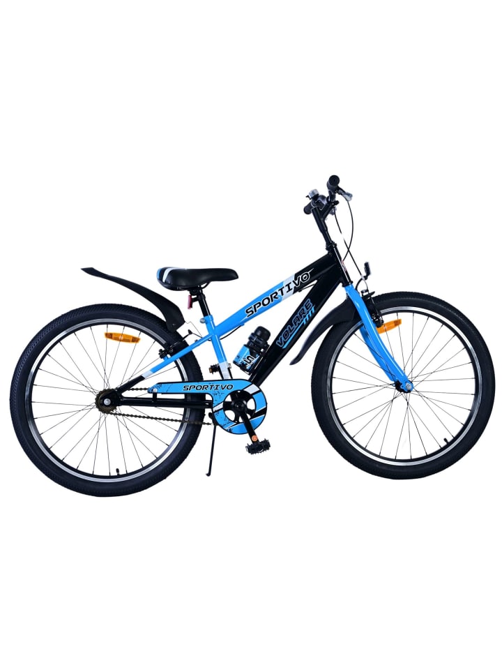 Volare Kinderfahrrad Sportivo für Jungen 24 Zoll Kinderrad in Schwarz Blau 8 Jahre günstig kaufen onesize