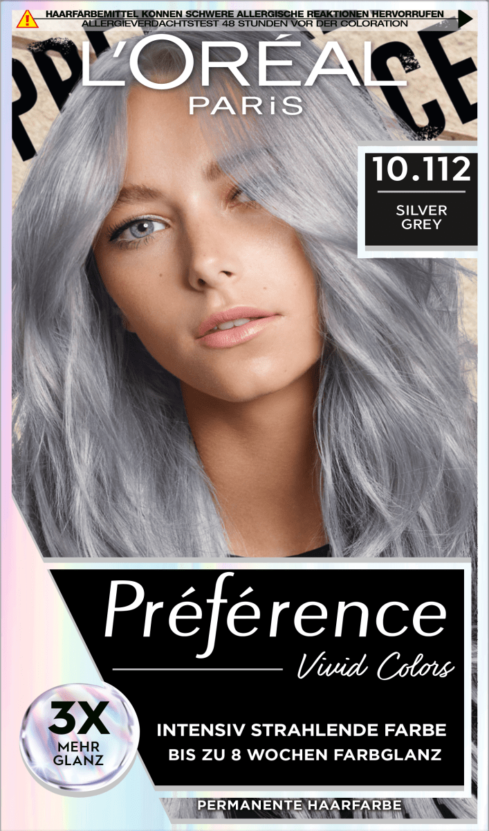 Haarfarbe Vivid Colors 10.112 Silver Grey, 1 St