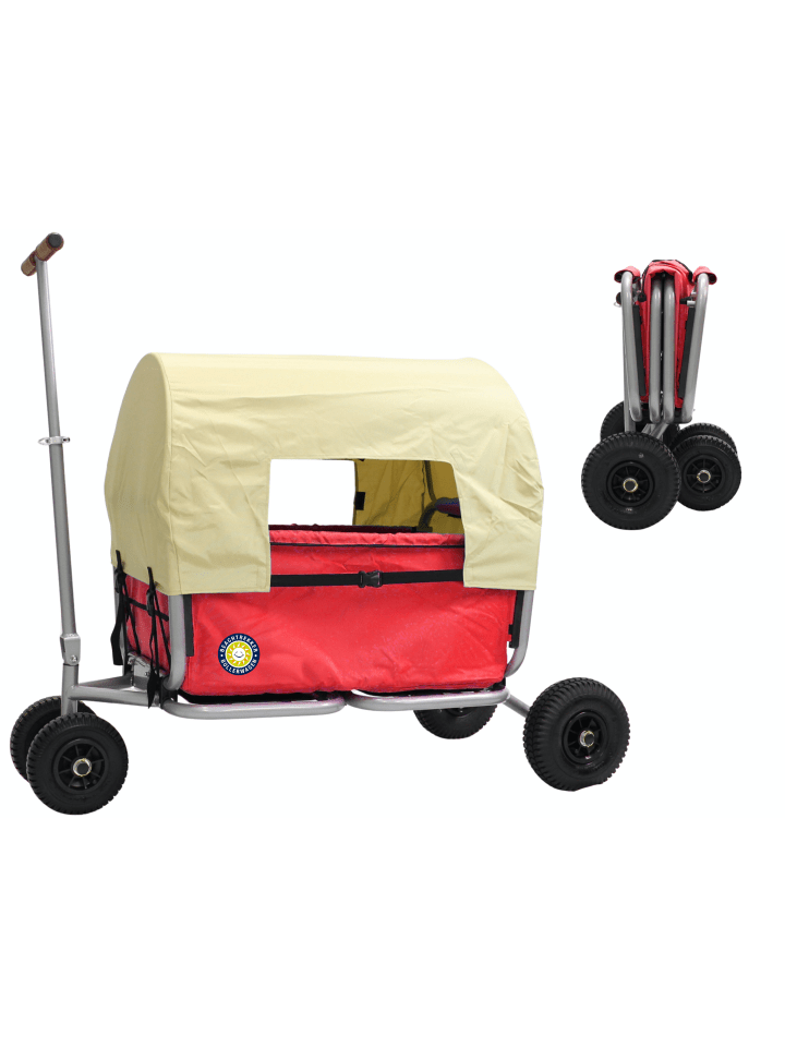 Beachtrekker Beachtrekker LiFe faltbarer Bollerwagen (Rot)   Bremse   Sonnenverdeck günstig kaufen onesize
